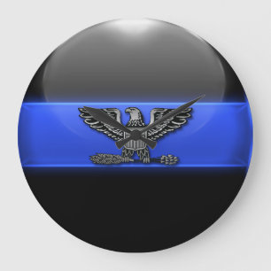 Relógio Grande Linha Azul Thin - Chefe de Polícia - Insignia da Á