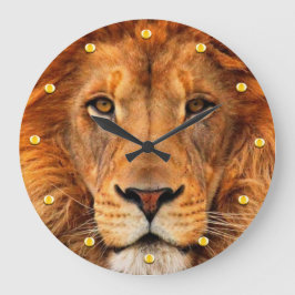 Relógio Grande Lion Magnificent Cabeça Belamente Regal