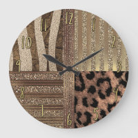 Lioness Safari Chic Jungle Moderno Dourado Sparkle