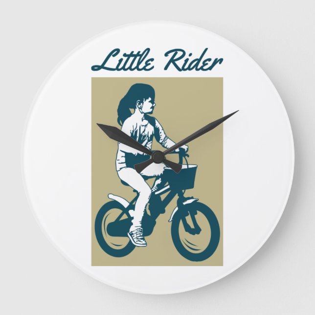 Relógio Grande Little Bike Rider - Lovely Design (Frente)