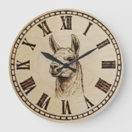 Relógio Grande Llama Wall Clock