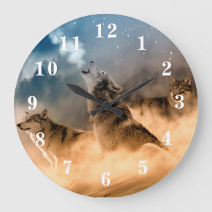 Relógio Grande Lobo do urro
