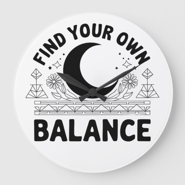 Relógio Grande Localizar seu próprio saldo (Frente)