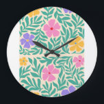 Relógio Grande logo flawrs  clocks<br><div class="desc">Clocks  logo  les fleurs</div>