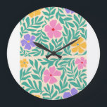 Relógio Grande logo flawrs  clocks<br><div class="desc">Clocks  logo  les fleurs</div>