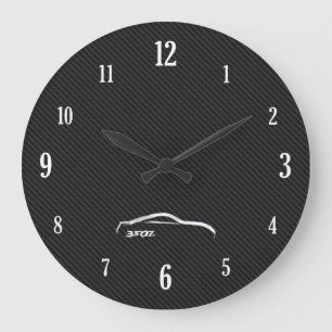 Relógio Grande Logotipo branco do Brushstroke 350Z