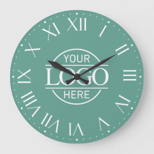 Relógio Grande Logotipo Comercial Personalizado de Empresa Modern