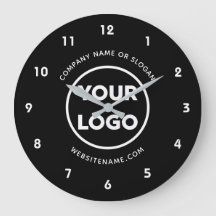 Logotipo comercial personalizado e texto em preto