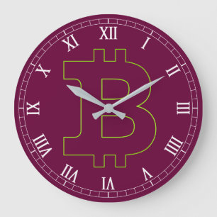 Relógio Grande Logotipo de placa gráfica Bitrate, parede de escri