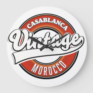 Relógio Grande Logotipo do Casablanca Marrocos Vintage