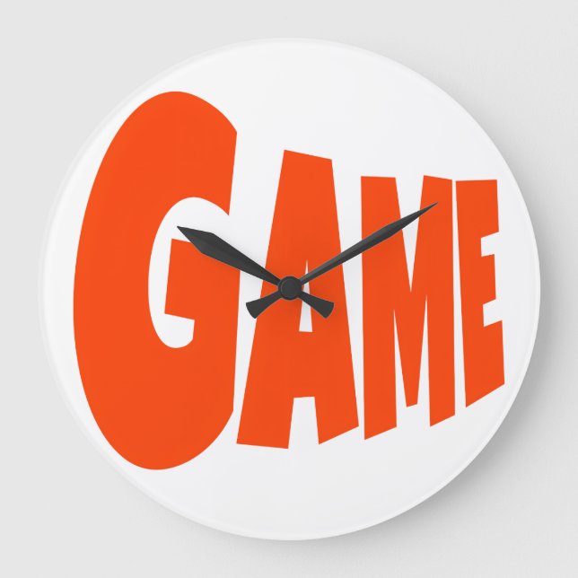 RELÓGIO GRANDE LOGOTIPO DO JOGO FONTES VERMELHAS (Frente)