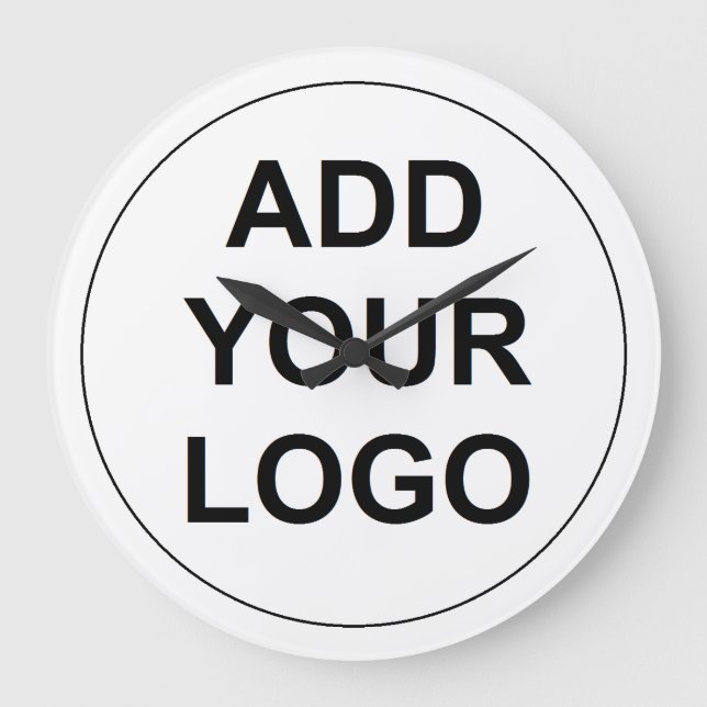 Relógio Grande Logotipo personalizado (Frente)