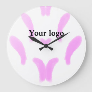 Relógio Grande Logotipo personalizado simples e elegante aqui da