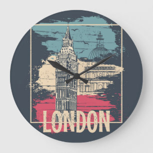 Relógio Grande London Big Ben: Poster de tipografia