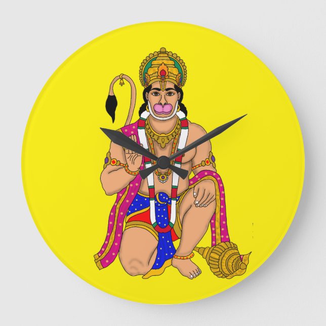 Relógio Grande Lord Hanuman Wall Clock (Frente)