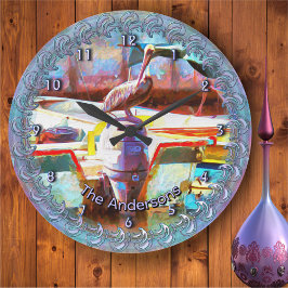 Relógio Grande Los Peines Pelican 0463 Family