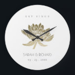 RELÓGIO GRANDE LOTUS BRANCO DOURADO E GLAMOROSO SALVE O PRESENTE<br><div class="desc">Se você precisar de qualquer outra personalização ou qualquer outro item correspondente,  entre em contato comigo em info@yellowfebstudio.com</div>