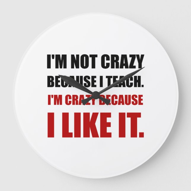 Relógio Grande Louco ensine como ele (Frente)