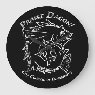 Relógio Grande Louvado Dagon Innsmouth Lovecraft Horror de Peixes