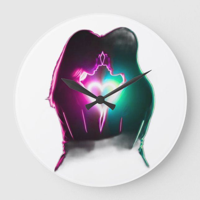 Relógio Grande Love Couple (Frente)