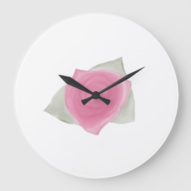 Relógio Grande Love & Roses (Frente)