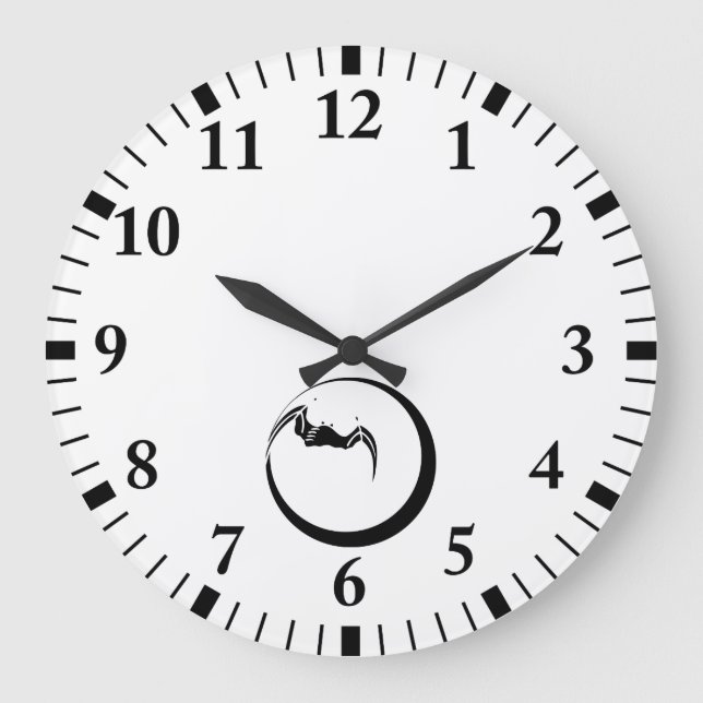 Relógio Grande Lua e morcego (Frente)