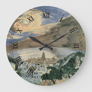 Relógio Grande Lua sobre Barcelona por Walter Gramatte