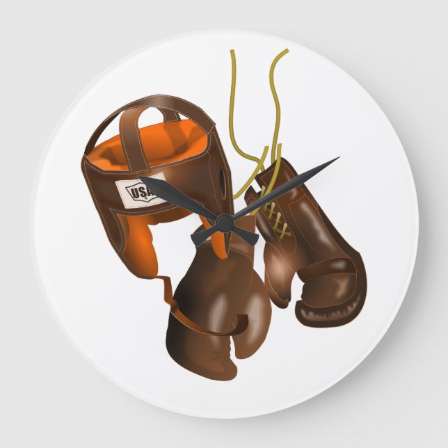 Relógio Grande Luvas e capacete para "in a box" (Frente)