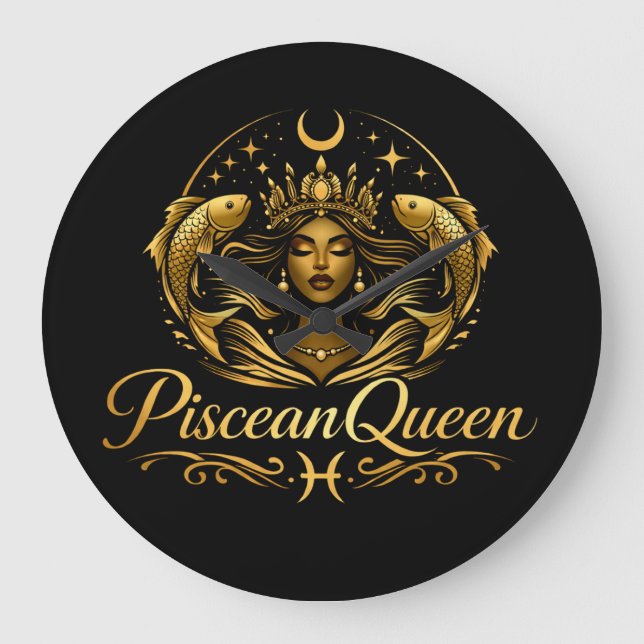 Relógio Grande Luxury Piscean Queen Clock (Frente)