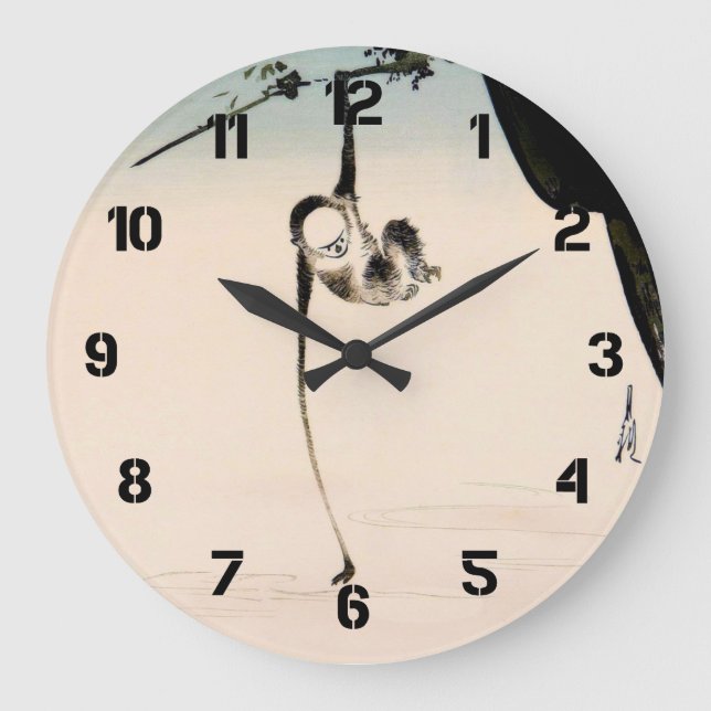 Relógio Grande Macaco e a reflexão da lua (Frente)