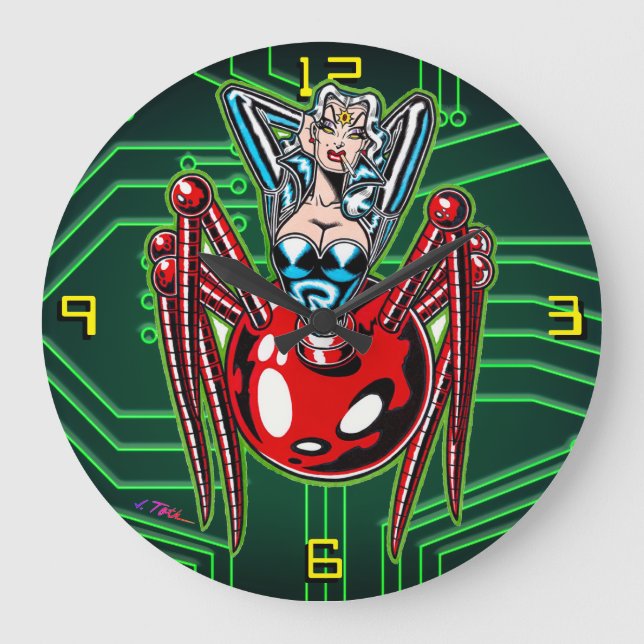 Relógio Grande Madam Mechanism™/Mecha Aranha (Frente)