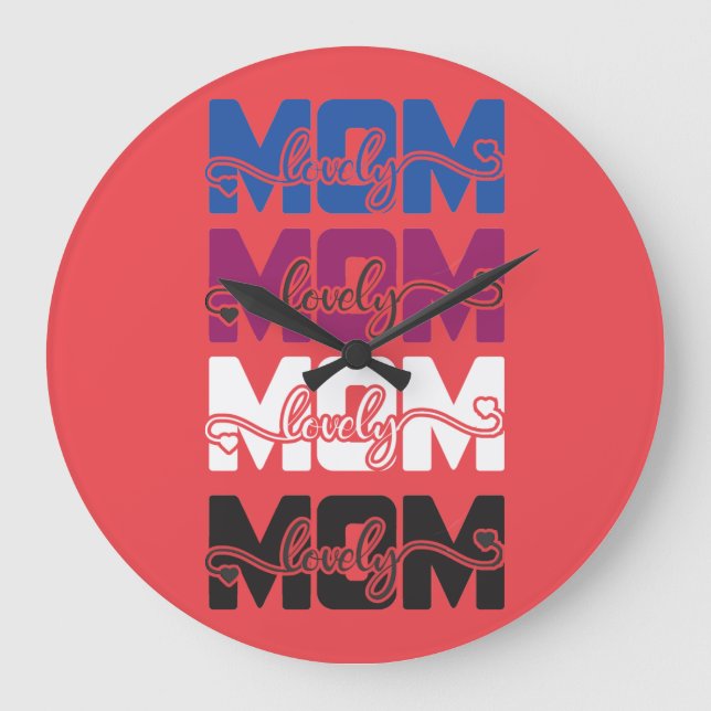 Relógio Grande Mãe adorável (Frente)