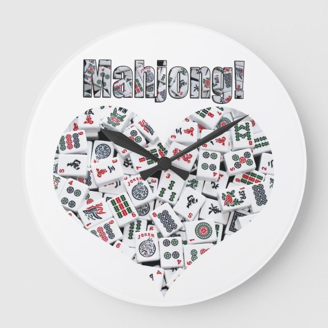 Relógio Grande Mahjong Clock (Frente)