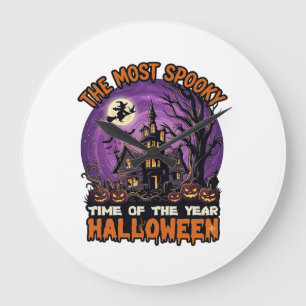 Relógio Grande Mais Assustadora Casa Assombrada de Halloween Brux