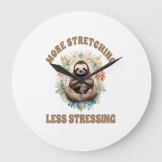 Relógio Grande Mais Esticando Menos Estressando Preguiça