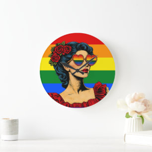 Relógio Grande Mais Orgulho Menos Preconceito Mês do Orgulho LGBT