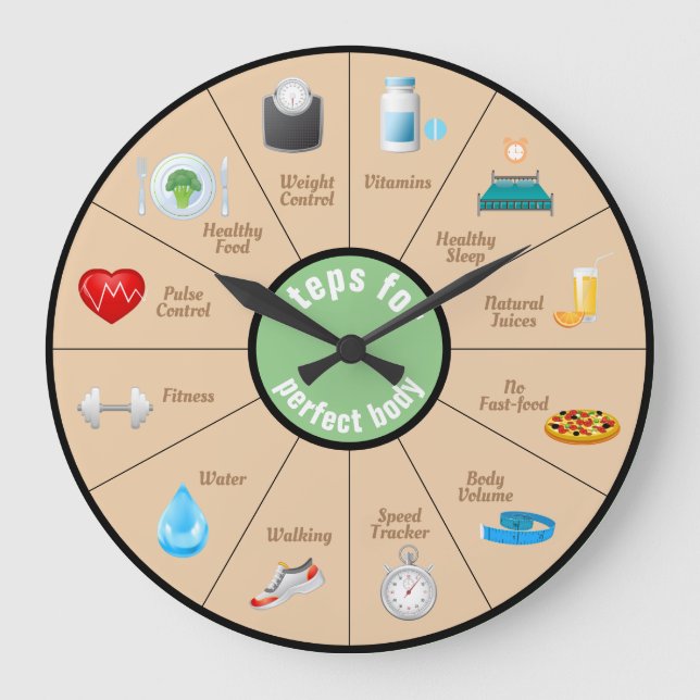 Relógio Grande Malhação saudável (Frente)