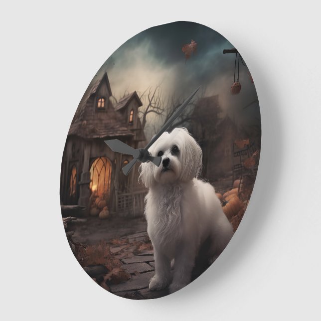 Relógio Grande Maltês Halloween Scary (Ângulo)