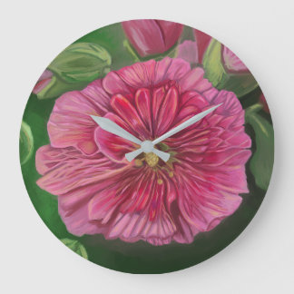 Relógio Grande Malva-Rosa - sem números