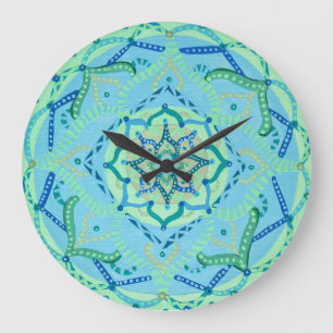 Relógio Grande Mandala Clock