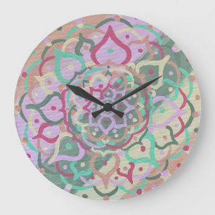 Relógio Grande Mandala Clock