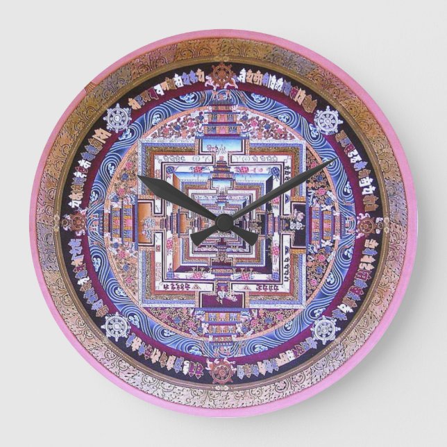 Relógio Grande Mandala de Kalachakra (Frente)