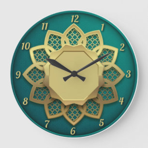 Relógio Grande Mandala gold
