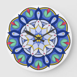 Relógio Grande Mandala Padrão 01