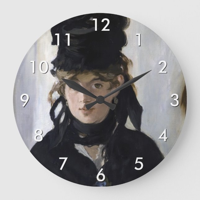 Relógio Grande Manet - Berthe Morisot com um buquê de violetas (Frente)