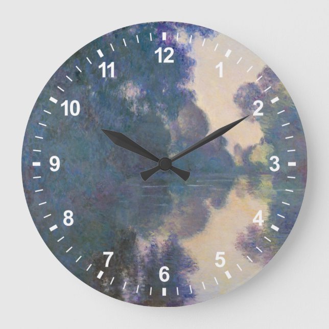 Relógio Grande Manhã de Claude Monet | no Seine perto de Giverny (Frente)