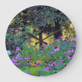 Relógio Grande Manhã Preguiçosa, nascer do Sol em Meu Jardim Rubi