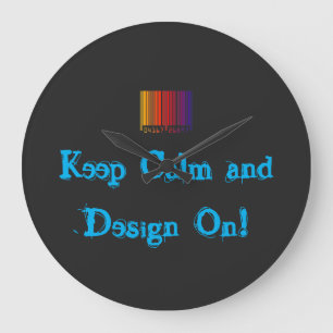 Relógio Grande Mantenha a calma e o Design personalizáveis