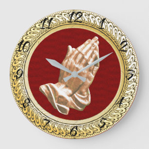 RELÓGIO GRANDE MÃOS PRAYING