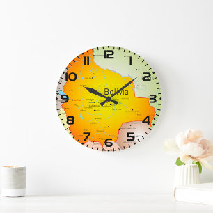 Relógio Grande Mapa da Bolívia